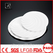 P & T de cerámica fábrica de placas de porcelana, placas redondas, vajilla de porcelana